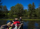 Radlerpause am Steg der Schwarzen Laber