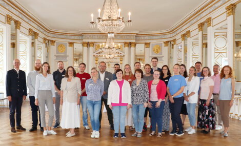 Meet & Greet der neuen Mitarbeiter und des Präsidiums als gute Tradition des Hauses