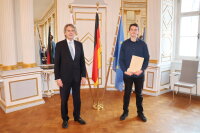 Regierungspräsident Axel Bartelt und Erik Gerhart Regierungspräsident Axel Bartelt und Erik Gerhart